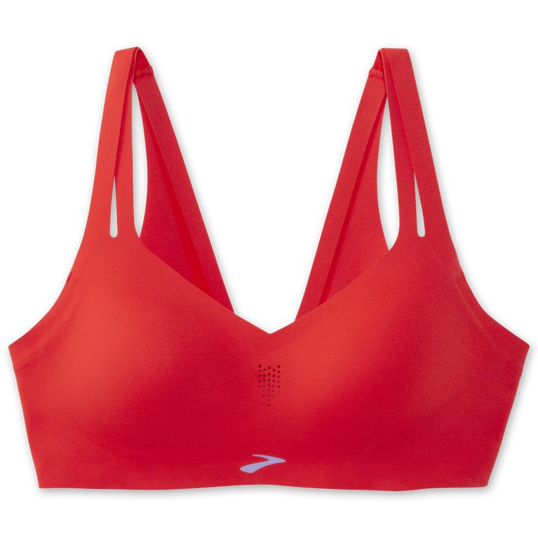 Brooks Women's DARE STRAPPY Sports Bras - Jamberry/Red - Canada (CWLNI-1567)